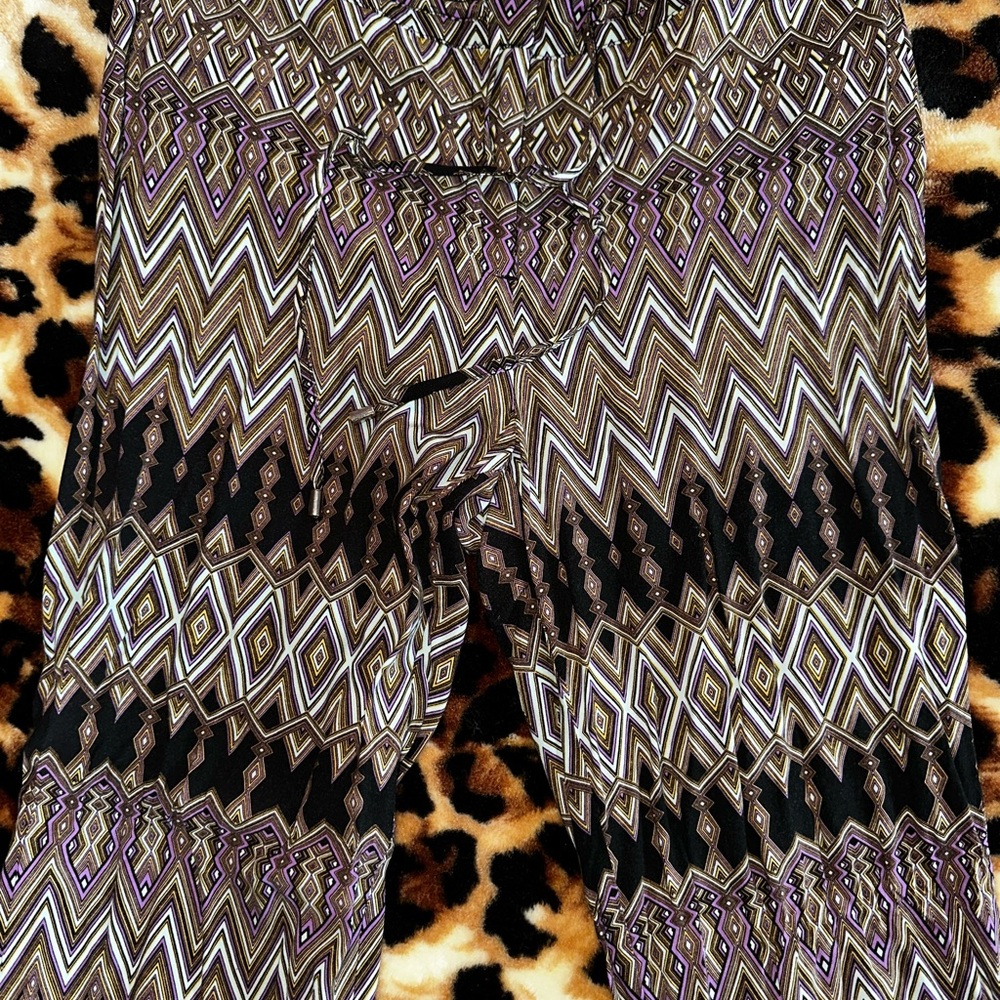 Geometric Patterned Pants - image 2